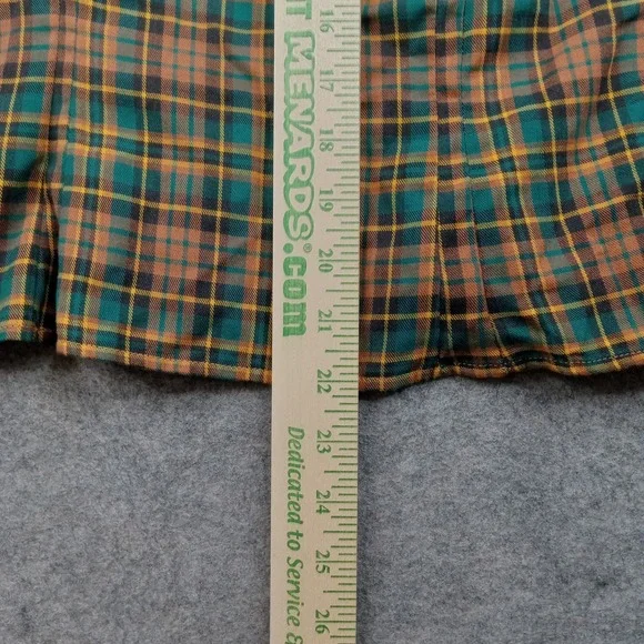 Vintage The East Side Clothing Co. Blouse Womens Medium Brown Plaid Western - Picture 5 of 7